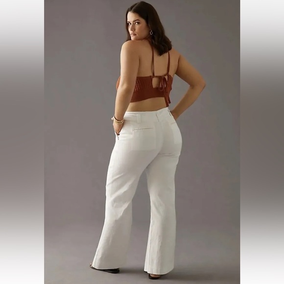Anthropologie NWT The Naomi Wide-Leg Flare Pants by Maeve Size 2. - Picture 9 of 12